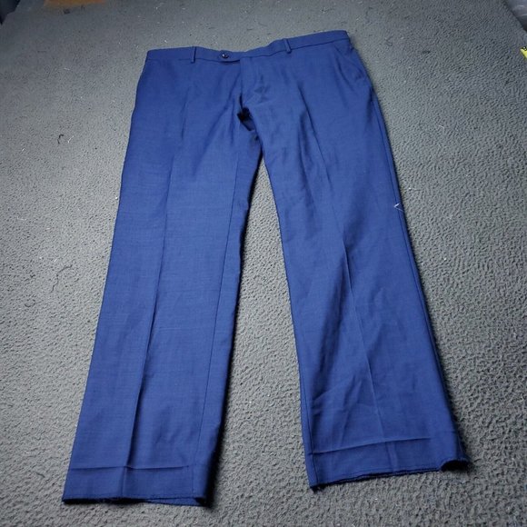 Tommy Hilfiger Wool Blend Dress Pants Mens Size 42R x34 Blue - Picture 2 of 7